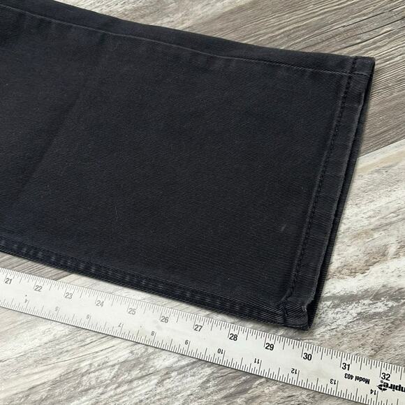 Levis 514 Black Mens 38x30 Stretch Regular Straight Leg Denim Jeans White Tab‎ - Picture 8 of 13